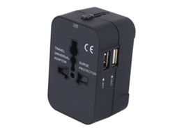 Adaptador Universal Com Portas Usb Para Viagem