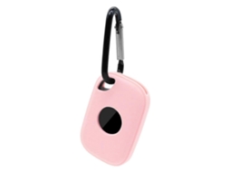 Capa De Silicone Lurelia Para Tile Pro 2024, Proteção De Rastreador Bluetooth Tipo F Com Fivela - Rosa