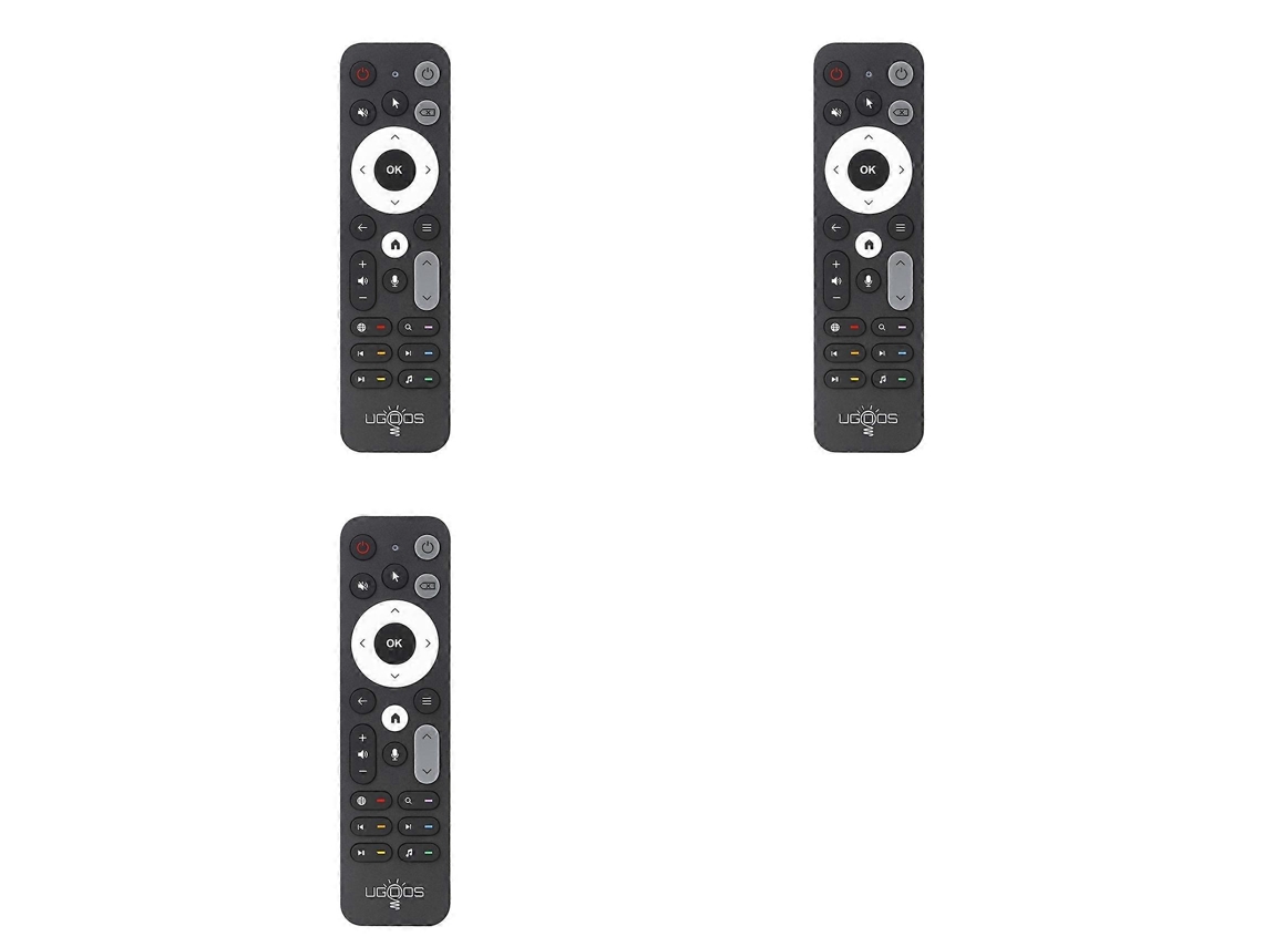 3x Controle Remoto De Voz Bluetooth Ur02 De Substituição Para Ugoos Am8 Pro Am6b Am6 Plus X4 X4q Cube Pro Extra Tox1 Tox3 Tox4_glo