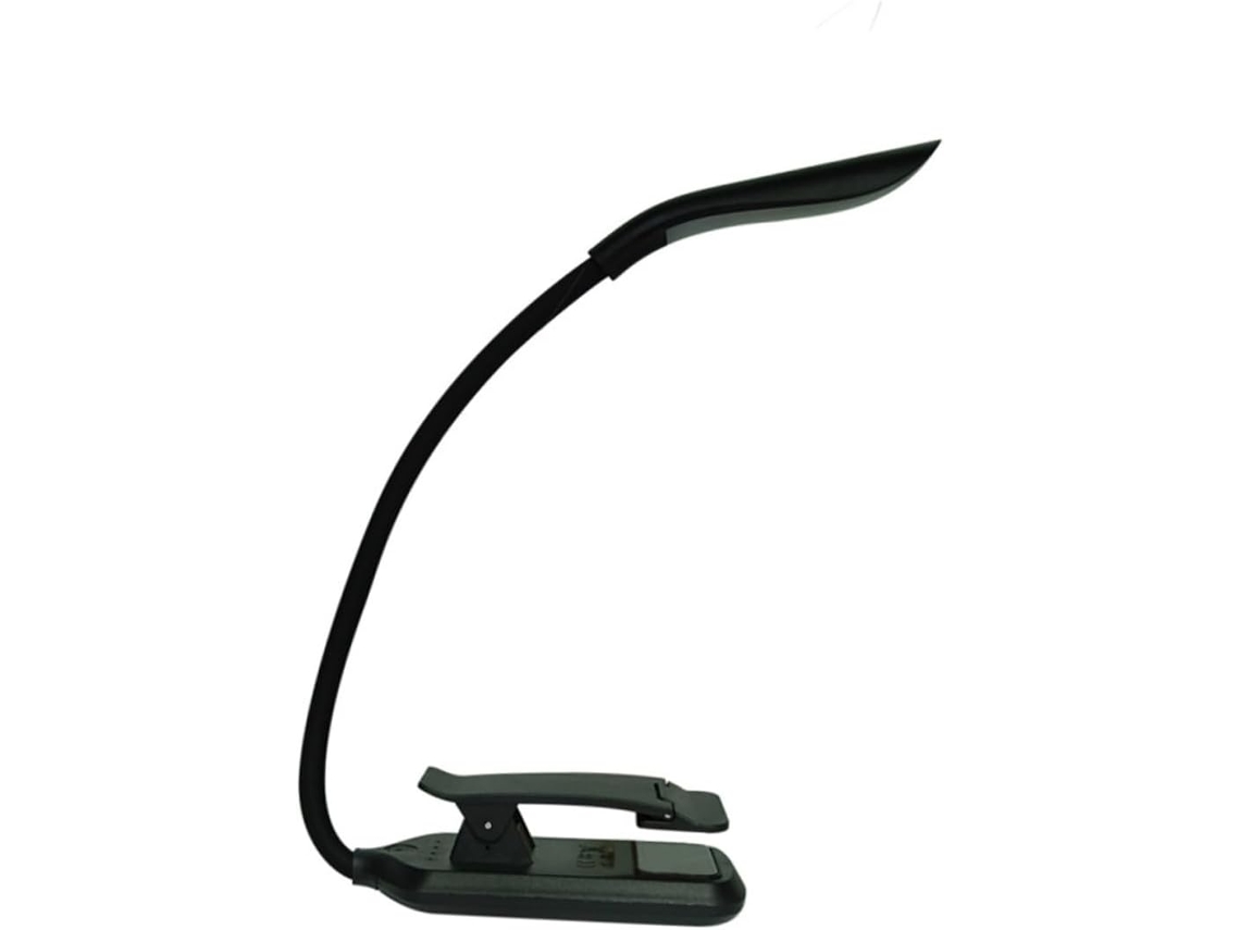 Luz De Leitura Led Recarregável Via Usb Com Clipe, Design Flexível Em Abs, Portátil Para Viagens E Uso Com Teclado, Luz