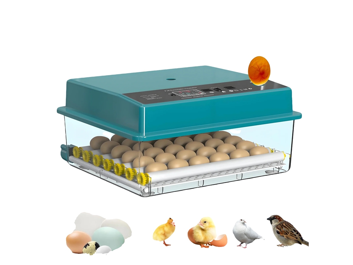 Incubadora De Ovos, Capacidade Para 36 Ovos, Viragem Automática, 36 Ovos Poder Único