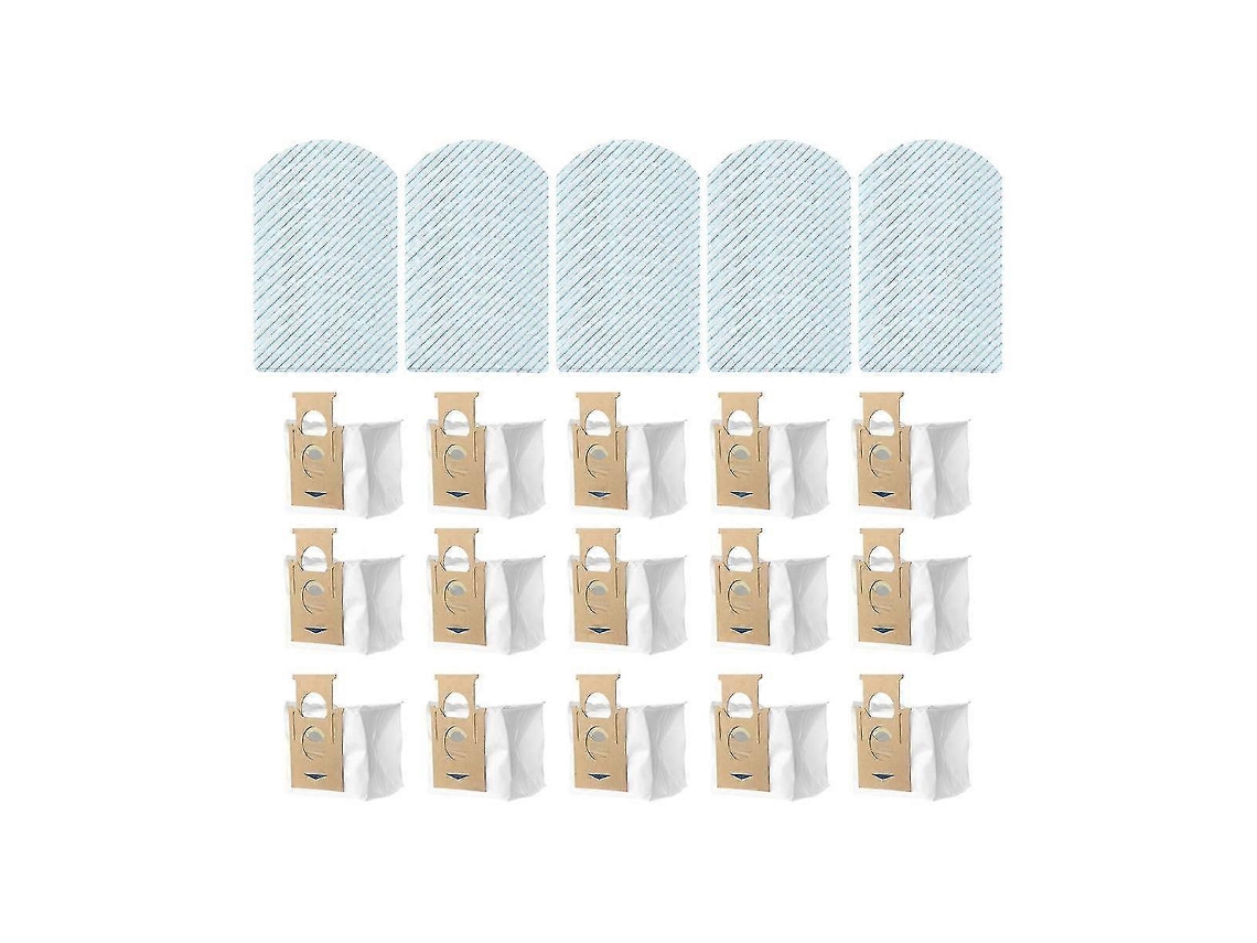 65 Peças Para Aspirador De Pó Robô Descartável Deebot Ozmo T8 T8+/ T8 T9 / N8 Pro/ N8 Pro+, Pano Para Esfregão, Saco De Pó