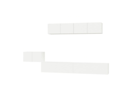 Conjunto Móveis de Tv 5 Pcs Madeira Processada Branco MAISON EXCLUSIVE
