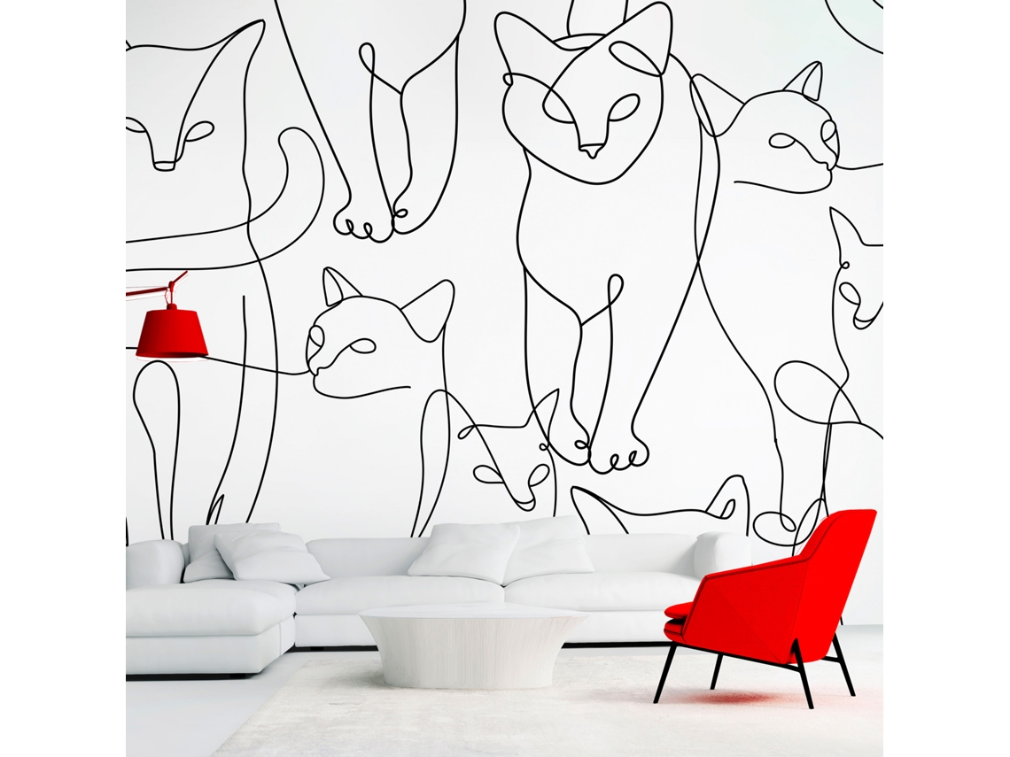 Papel de Parede ARTGEIST Cat Habits - Second Variant (250x175)