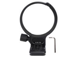 Anel de montagem para tripé com placa de liberação rápida, furo para parafuso de 1/4" ou 3/8", colar de montagem para tripé em liga de alumínio para Samyang AF de 35 a 150 mm LAXISCREED