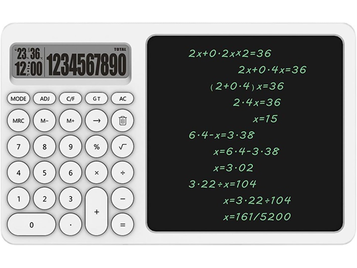 Prancheta De Desenho Lcd Portátil Com Calculadora Integrada Para Cálculos Matemáticos, Anotações E Escrita De Memorandos Calculad Slowmoose