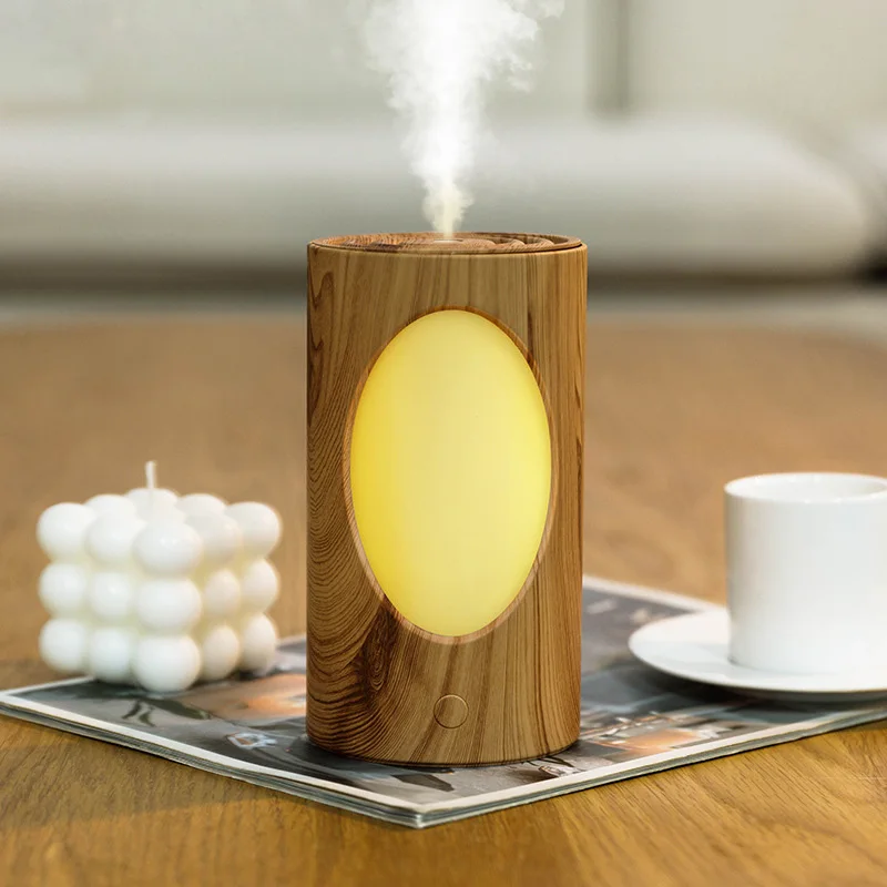 Umidificador De Ar De 600ml, Sem Fio E Recarregável, Com Luz Led Colorida.