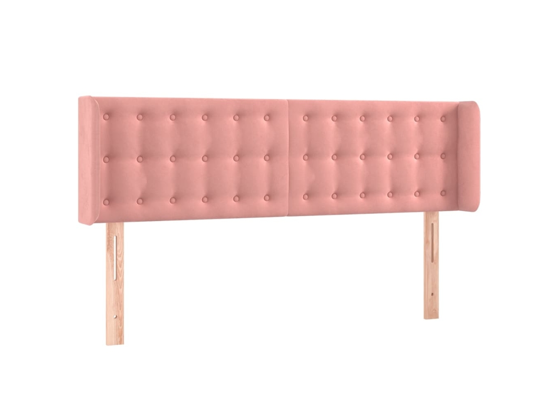 Headboard, Headboards Vidaxl Cor-de-rosa Veludo (147 X 16 X 78/88 Cm)