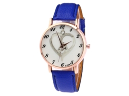 Relógio de pulso Zhoulianfa Z1008-ma azul para homens e mulheres com movimento de quartzo.