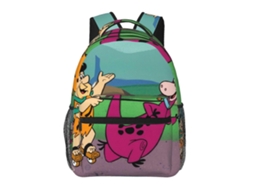 Mochila Flintstones Elegante, Leve E À Prova Dágua Para Estudantes, Com Alças Ajustáveis. Olysi Shop