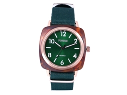 Reloj De Cuarzo Con Correa De Nailon 26cm Estilo Nuevo Moda Decoración Mano Verde