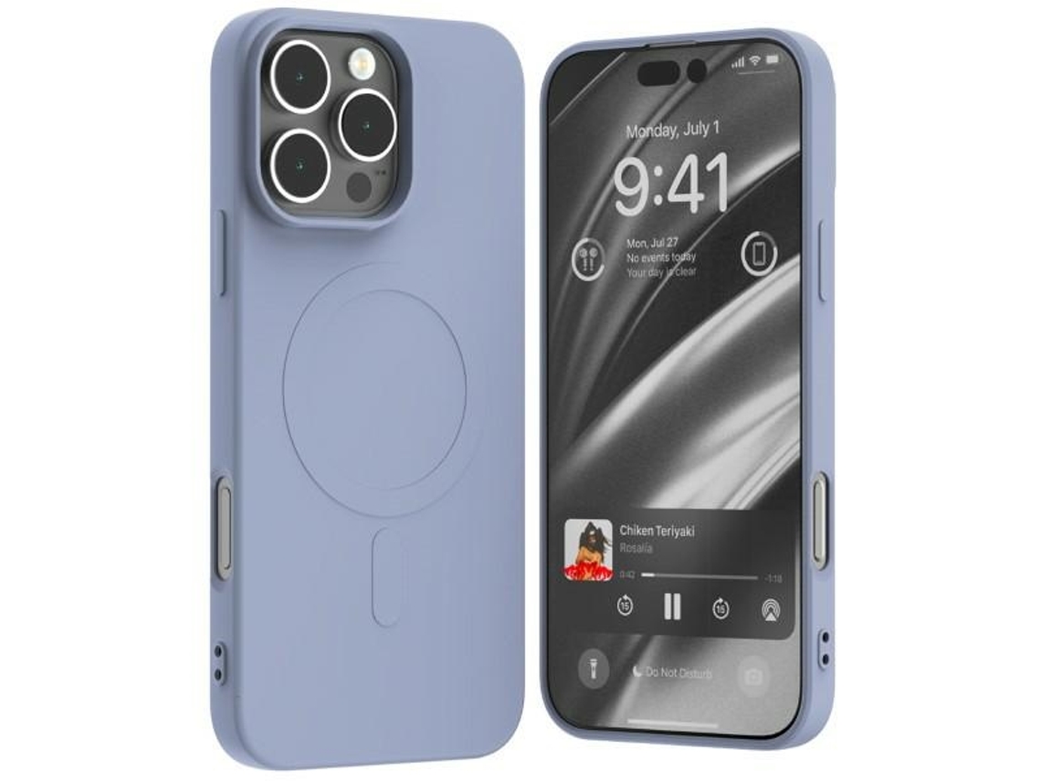 Capa Magsafe para iPhone 16 Pro Max MERCURY Silicone Roxo