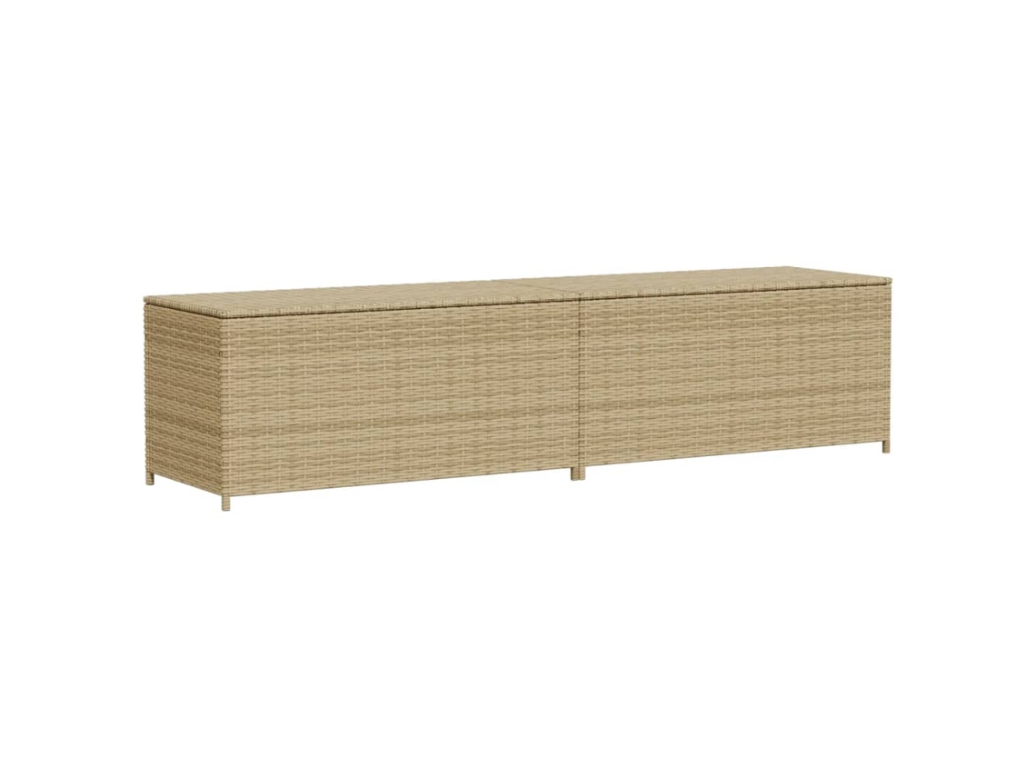 Caixa de Armazenamento VIDAXL Bege Rattan e Vime (200x50x58 cm)