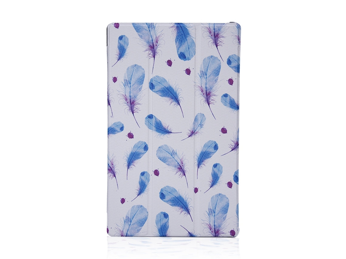Capa protetora Feather para Amazon Fire HD 10 (com protetor de tela dobrável, design vintage)