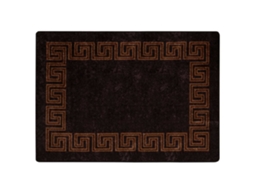 Conjunto 1 Tapete Runner Vidaxl Preto Poliéster (100 X 150 Cm)