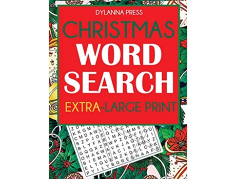 Livro Christmas Word Search ExtraLarge Print de Dylanna Press (Inglês)