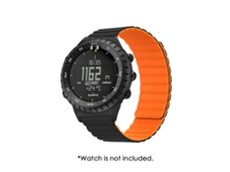Pulseira de Silicone EOOCOO para Relógio com design metálico e compatível com Suunto Core