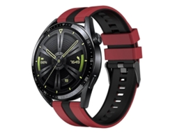 Pulseira De Silicone Vertical Bicolor Para Relógio