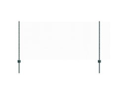 Conjunto 1 Painel De Cerca Vidaxl Verde Aço (100 X 1 M)