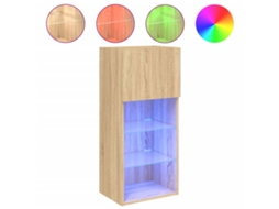 Móvel de Tv com Luzes Led Carvalho Sonoma MAISON EXCLUSIVE (40,5x30x90 cm)