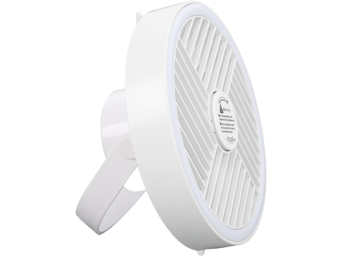 Ventilador De Teto Com Luz, Recarregável Para Camping 3 Velocidades