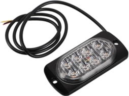 Luzes De Led Para Caminhões, Luz Estroboscópica De Led Ultrafina, 12-24v, Alumínio Preto, Luzes De Emergência Para