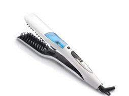 Escova alisadora a vapor profissional, chapinha elétrica de cerâmica para cabelos lisos, escova alisadora a vapor para cabelos longos Ehstmind