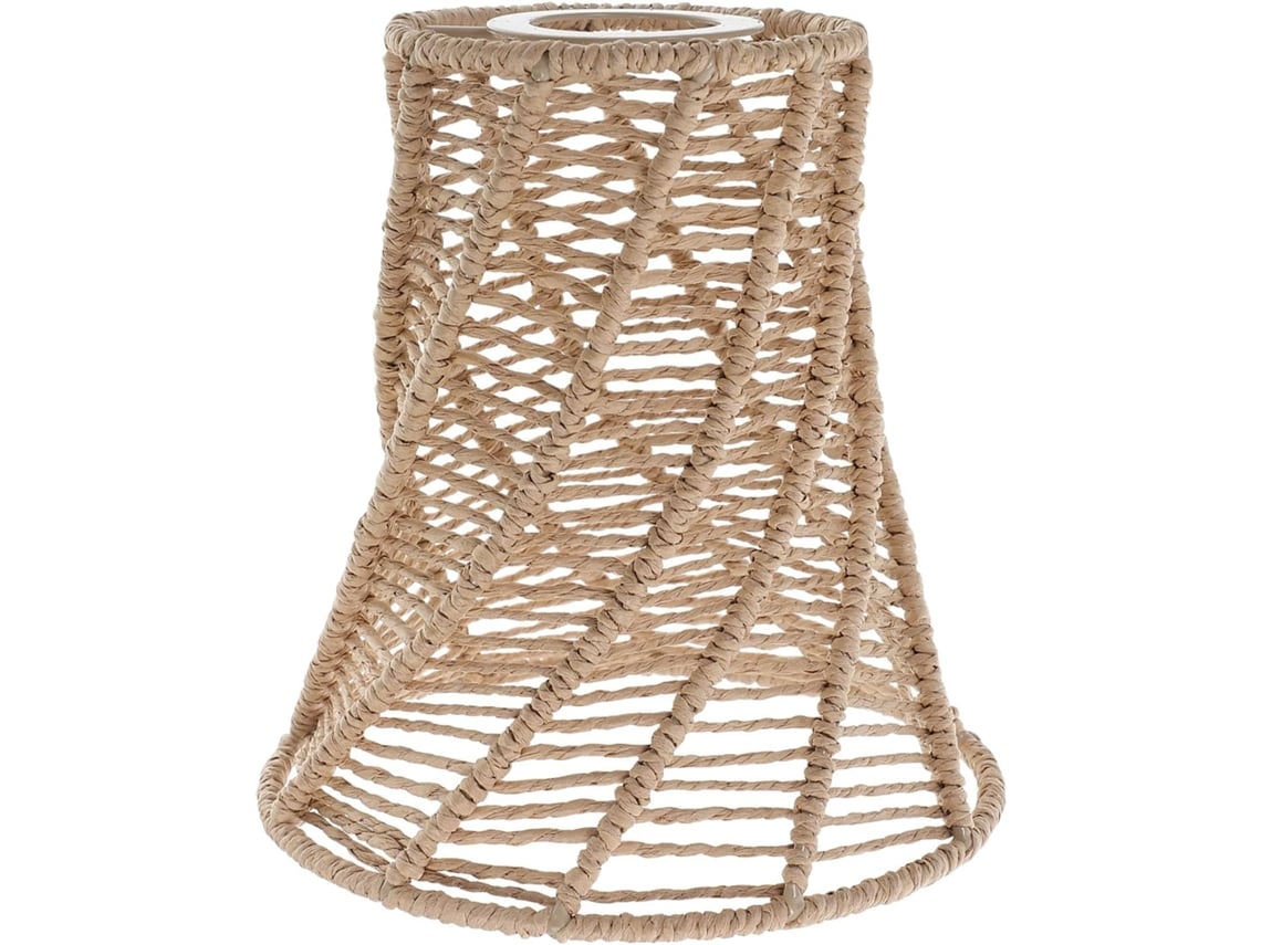 Luminária de Teto Leve em Rattan, Soquete E27, para Sala de Estar. SFUSHOS
