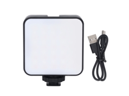 Luz De Vídeo Rgb Led Recargável Para Fotografia E Câmera, Portátil E Regulável De Cor Completa