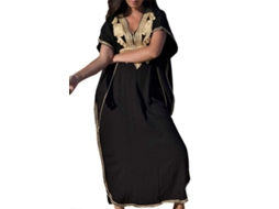 Escolha Sólida- Vestido De Verão Maxi - Vestido De Praia Étnico - Kimono Kaftan - Polyester Suave - Uma Tamanho - Ideal Para Cobertura