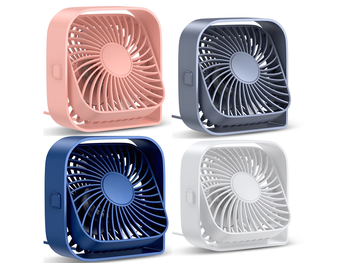 Mini ventilador USB silencioso, 4 polegadas, três velocidades, uso doméstico STELASPLEN