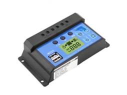 Dioche Controlador de Carga Solar 12V Pwm 12V 24V Duplo Usb Painel Solar Controlador de Carga Regulador Display Lcd