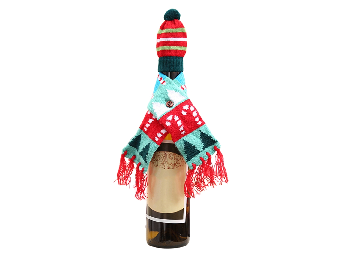 Laxiscreed Conjunto De Cachecol E Gorro De Natal Em Tricô Para Crianças