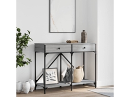 Vidaxl Mesa Consola 100x39x78,5 Cm Derivados Madeira Cinzento Sonoma
