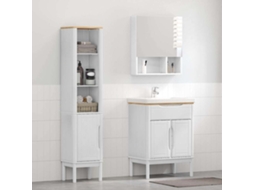 Vidaxl Conjunto De Móveis Para Banheiro Floro 2 Unid. Branco