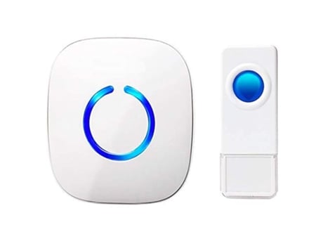 Campanha Sadotech Wireless 1 Botão E 1 Receptor, Bateria, Alcance De 1000 Pés, Campanhas À Prova D'Água Com Flash Led, Branco