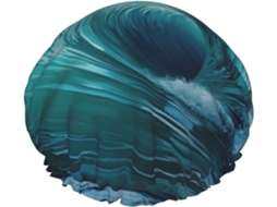Touca De Banho Grande Para Homens E Mulheres – Dupla Camada Linda Com Estampa Ondas Do Mar Essencial O Chuveiro Viagens