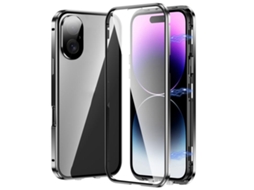 Capa De Vidro Temperado Hd Para Iphone 17 - Fecho Magnético Duplo