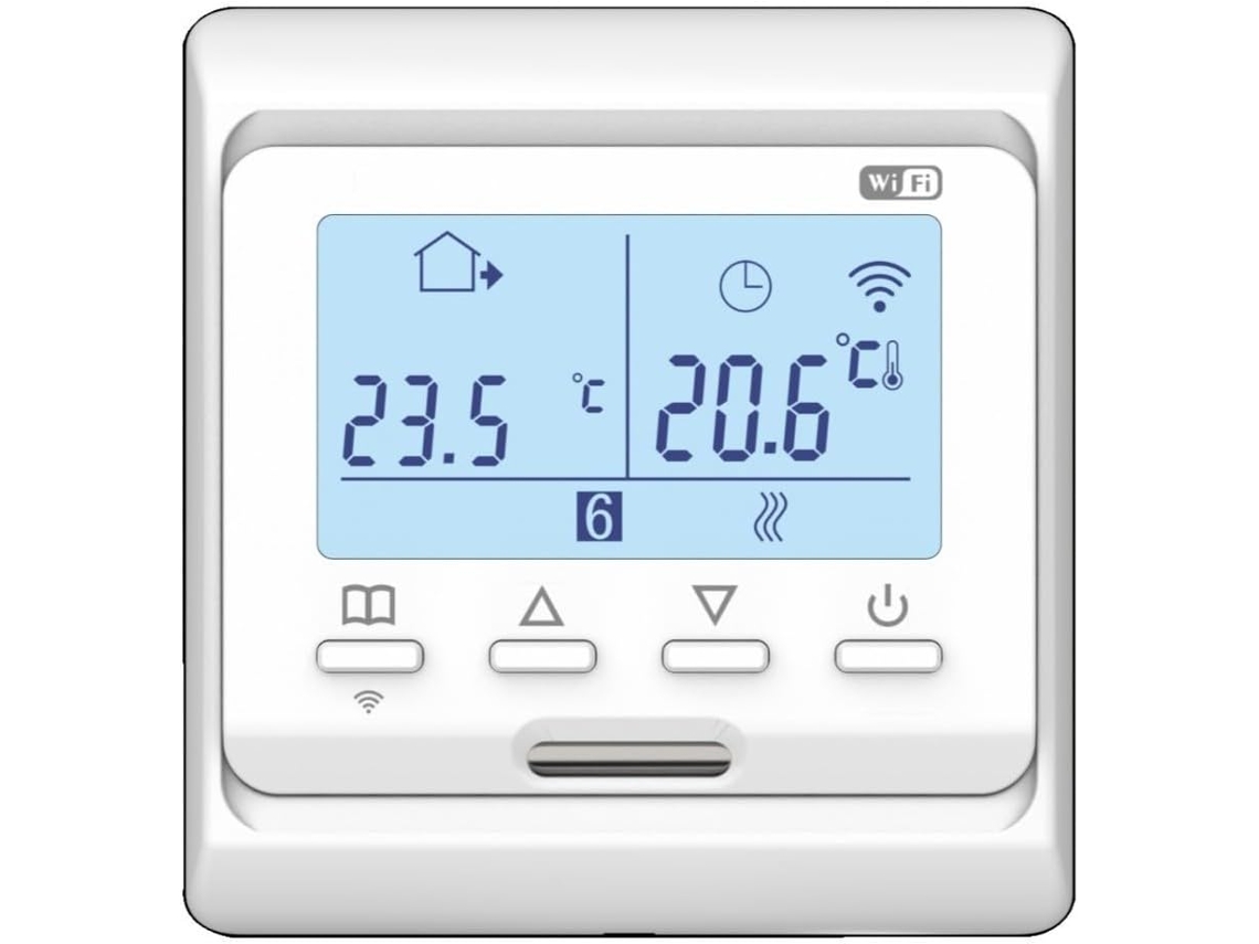 Termostato Lcd De 16 Polegadas Para Aquecimento De Piso Radiante Com Controle Digital.