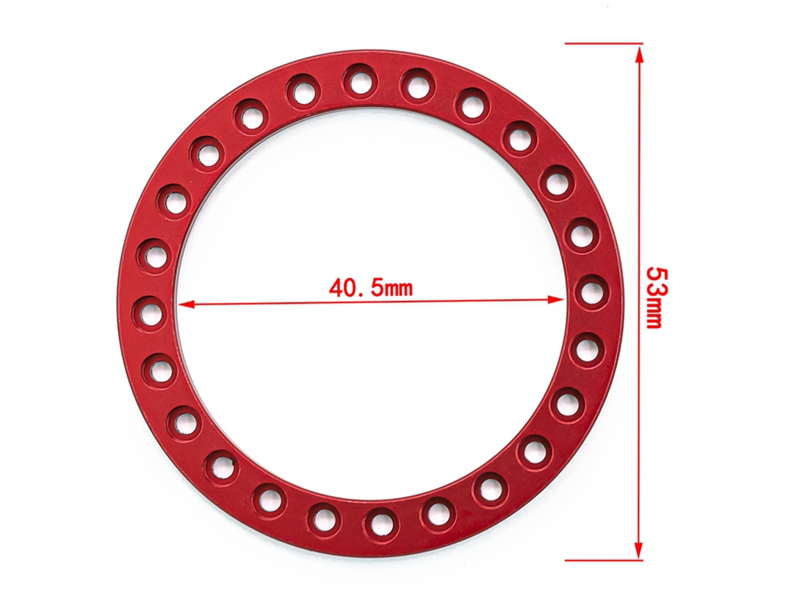 Aro De Substituição Para Rodas Rc Beadlock 4pcs Compatível Com Carros Rc 1/10 Trx4 Scx10 90046 90047 Rodas 1.9in
