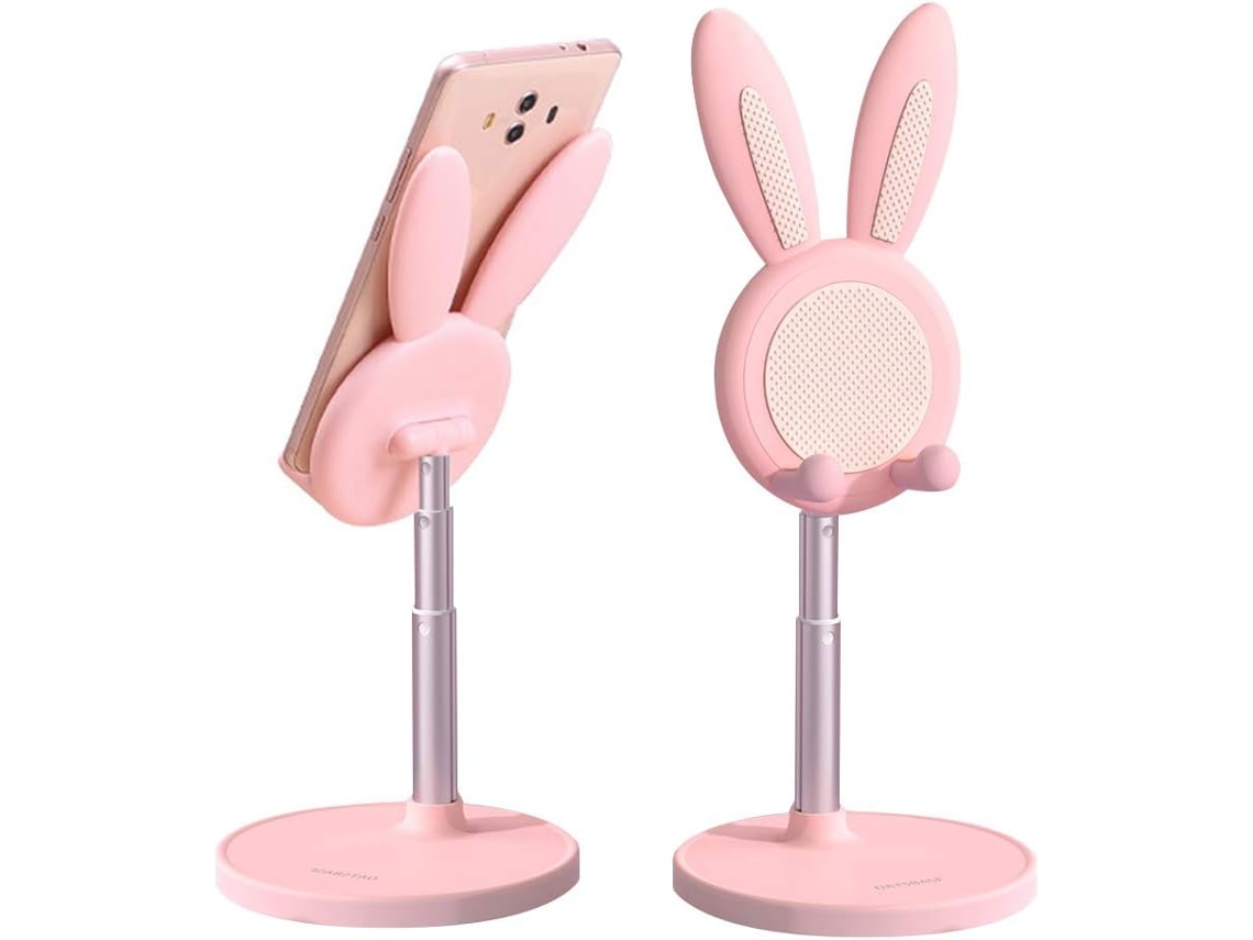 Suporte De Celular Coelho Fofo, Suporte Ajustável Para Mesa, Compatível Com Todos Smartphones/tablets, Presente De Decoração De Escritório