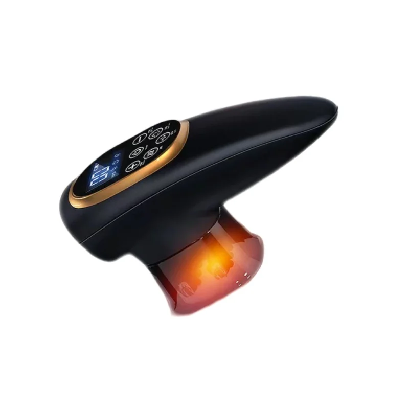 (preto) Desbloqueador De Meridianos, Massageador Corporal E Facial Com Ventosas, Eletroterapia, Fisioterapia, Gua Sha