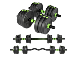 Conjunto de Halteres Ajustável 25 Kg (barras, Treino de Força)