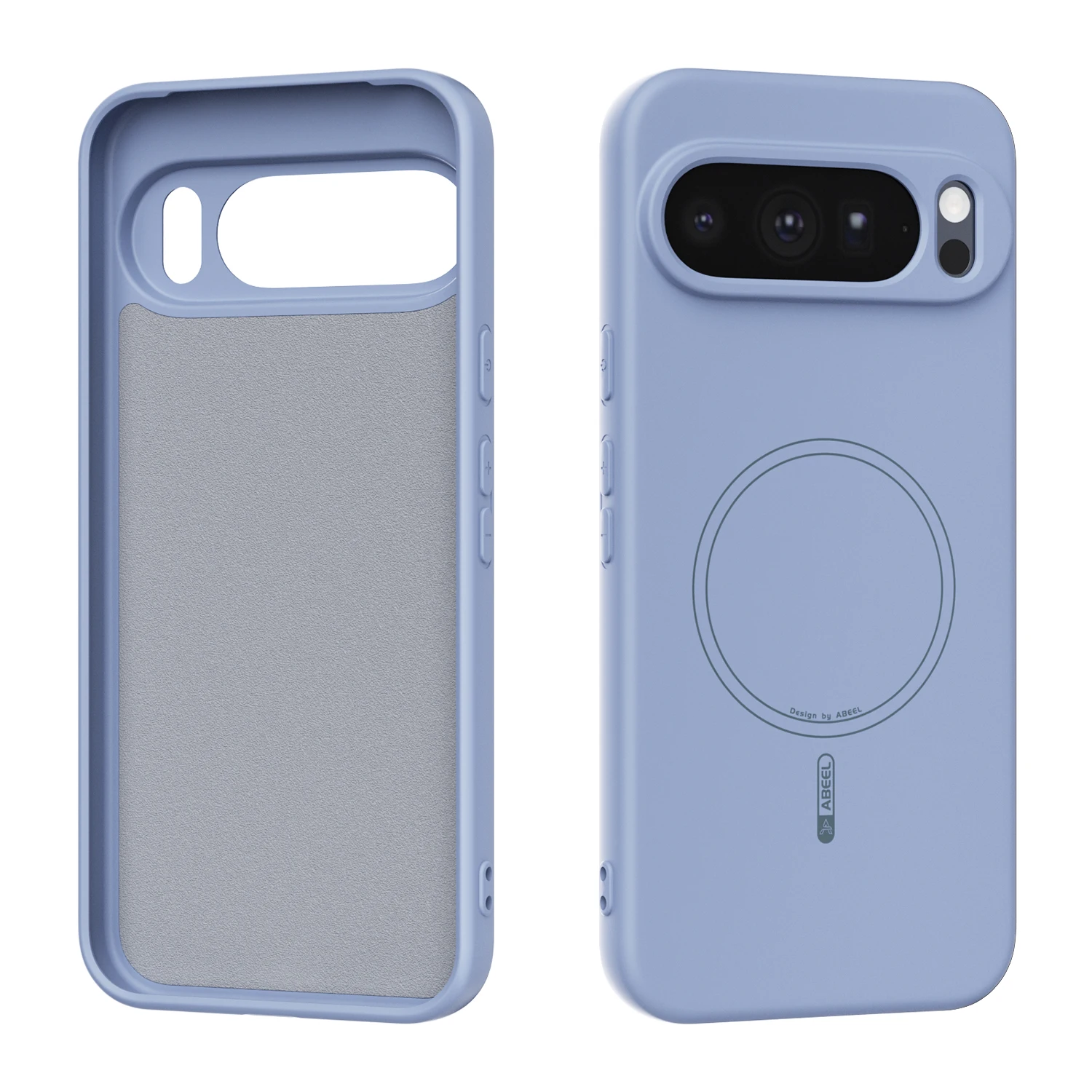 Capa De Celular Em Silicone Líquido (azul Celeste Para Google Pixel 9 Pro), Magnética, Resistente A Impactos.