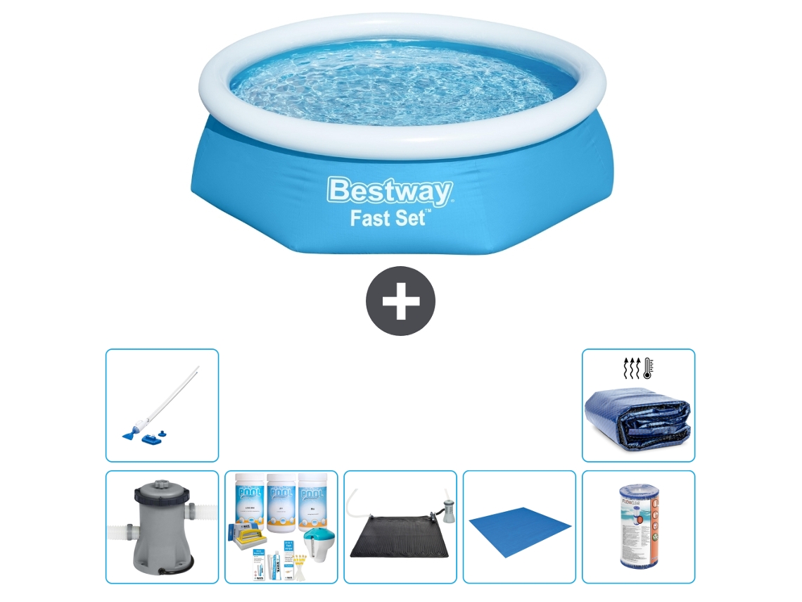 Bestway Piscina Bestway Fast Set Redonda - 244x61 Cm - 8-peças S21405