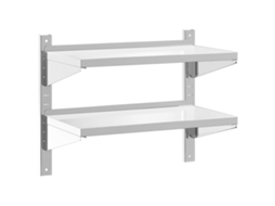 Wall Shelf, Wall Shelves Vidaxl Prateado Aço Inoxidável (75 X 40 X 60 Cm)