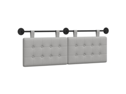 Conjunto 1 Cabeceira De Quarto Vidaxl Cinzento Tecido (130 X 55 X 5 Cm)