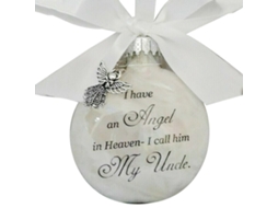 Laxiscreed Bola De Plástico Com Anjo De Plumas Para Homenagem E Decoração Memorial