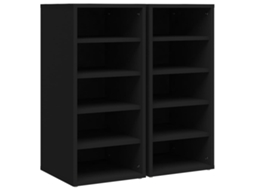 Shoe Cabinet, Shoe Cabinets Vidaxl Preto Madeira Processada (31.5 X 35 X 70 Cm)