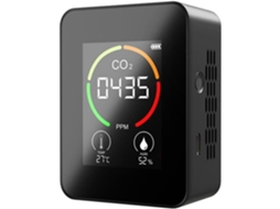 Lurelia Medidor De Qualidade Do Ar Tvoc/co2, Temperatura/humidade, Com Visor Digital, Recarregável Usb, Colorido